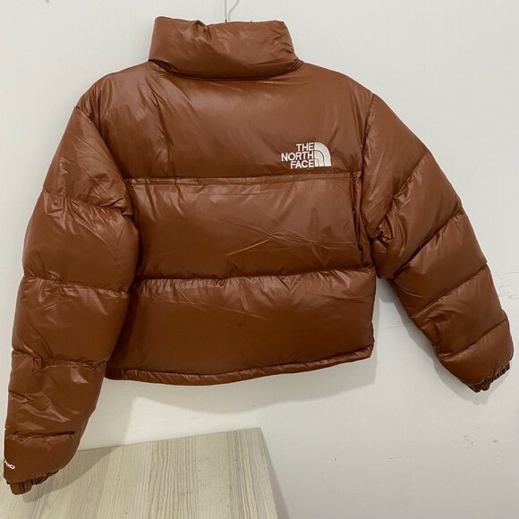 Women's The North Face Brown Short Down Jacket - Picture 7 of 10